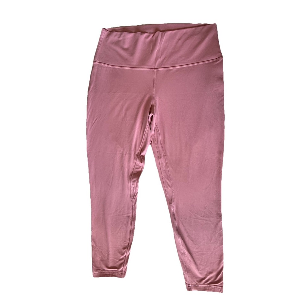 Lululemon Align Pant 25 High Rise Leggings Size 14 Double Lined Pink Yoga